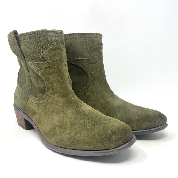 Lucky Brand Terra Bootie Green Womens 8.5 - Picture 2 of 8